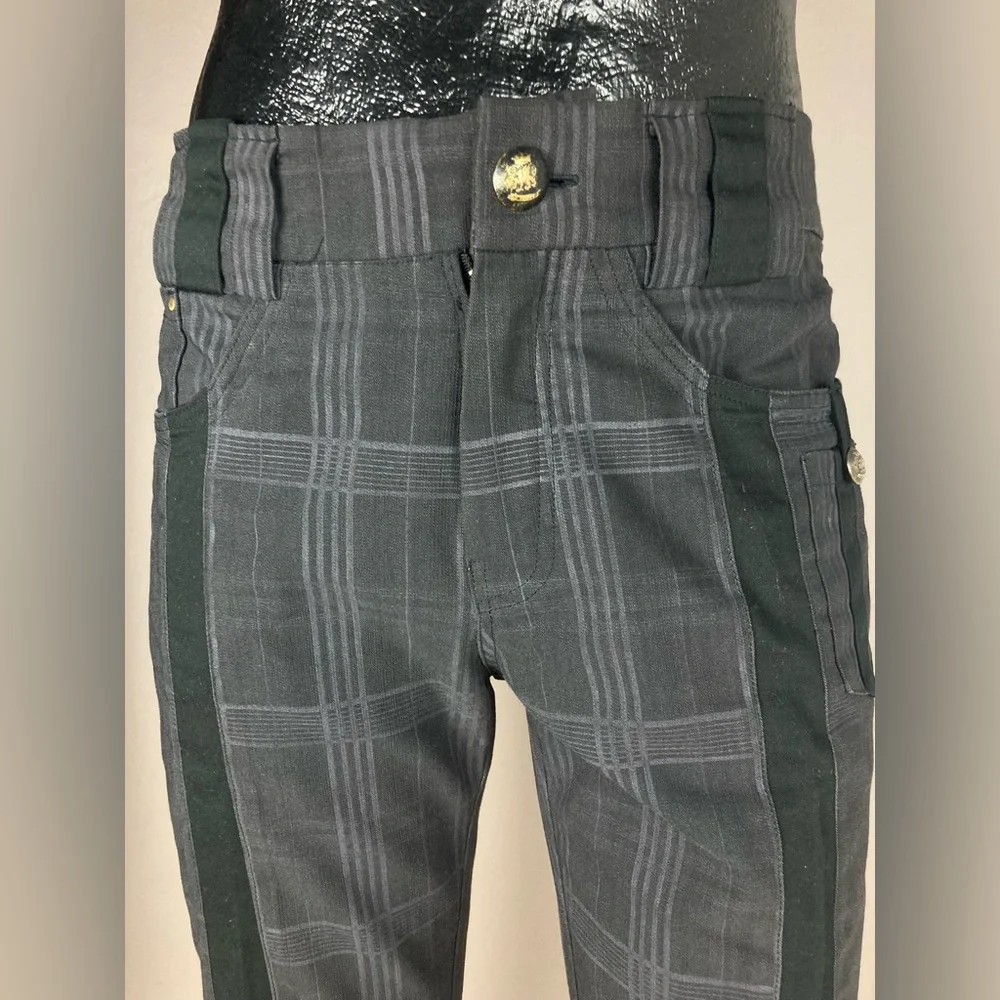 Steam Trunk Plaid Steampunk Pants - Picture 3 of 16